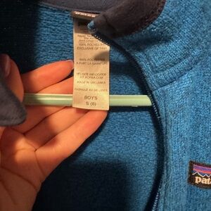 Boys Small Patagonia Zip Up